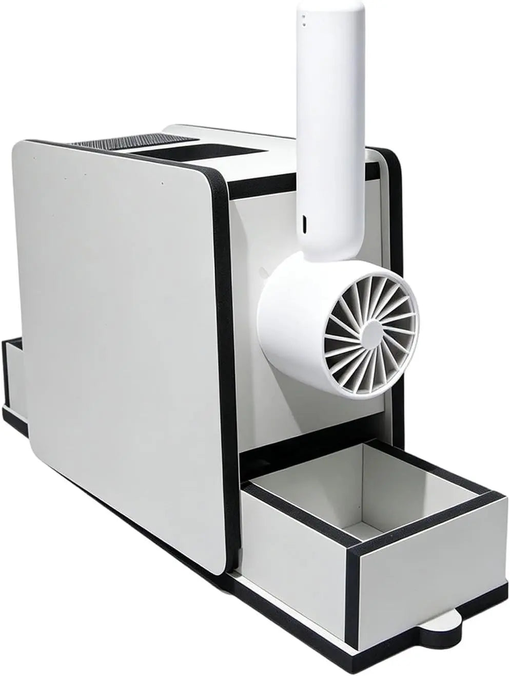 Electric Bird Seed Hull Separator with Portable Fan and USB Cable - Automatic Chaff Catcher for Parrots, Budgies, Cockatiels, and Canaries