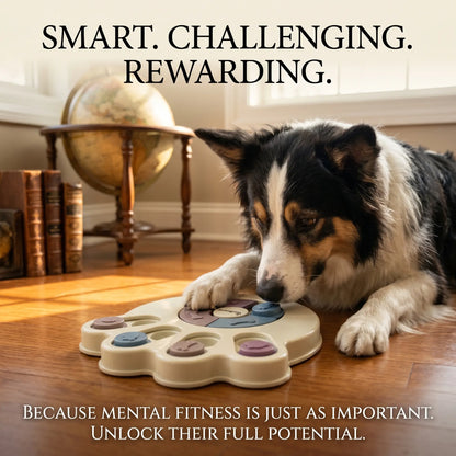 Interactive Dog Puzzle Toy and Slow Feeder Bowl - Level 1 Treat Dispenser for Mental Stimulation, Healthy Digestion, and Engaging Mealtime Activities