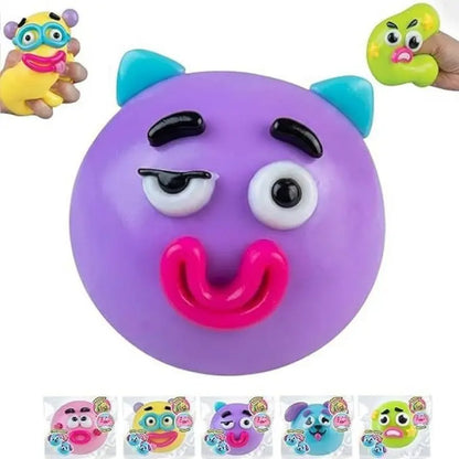 Dog Face Swap Sensory Fidget Toy - Soft, Moldable, Slow-Rising Stress Relief with Interchangeable Faces for Tactile Play