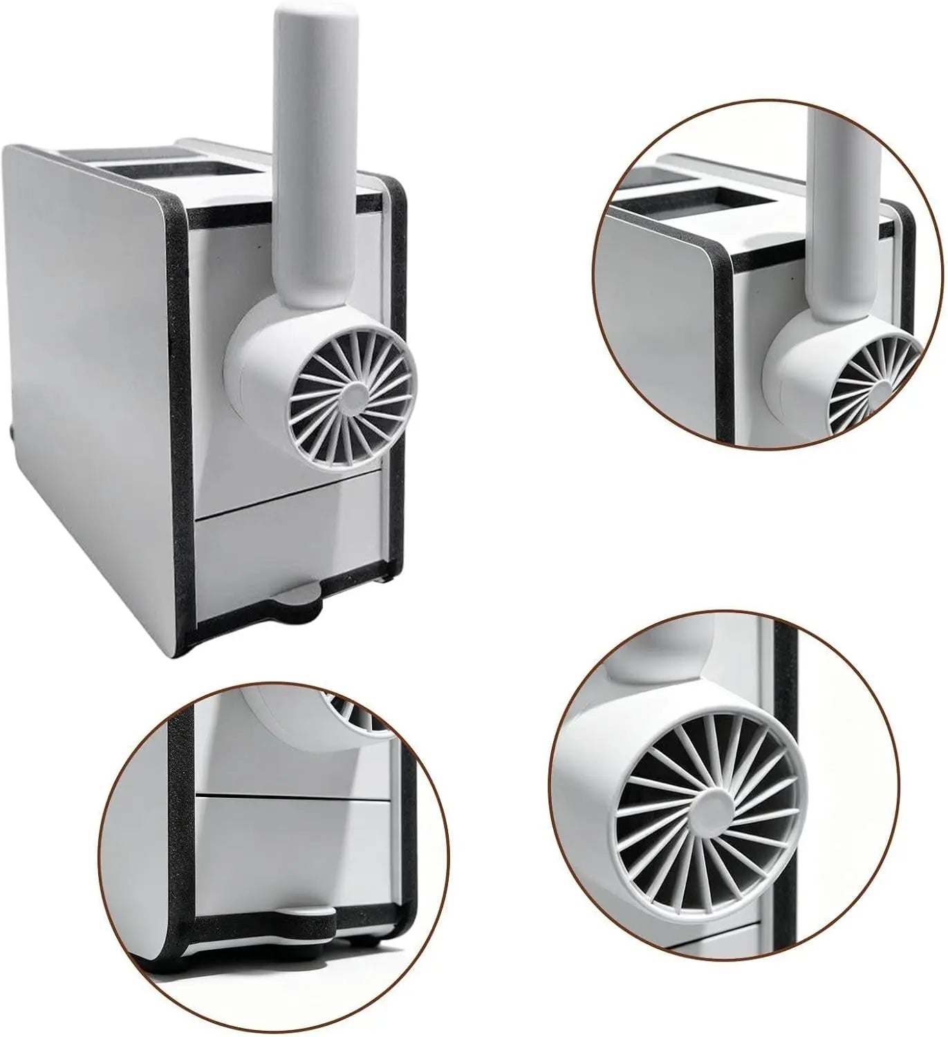 Electric Bird Seed Hull Separator with Portable Fan and USB Cable - Automatic Chaff Catcher for Parrots, Budgies, Cockatiels, and Canaries