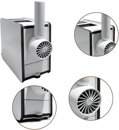 Electric Bird Seed Hull Separator with Portable Fan and USB Cable - Automatic Chaff Catcher for Parrots, Budgies, Cockatiels, and Canaries