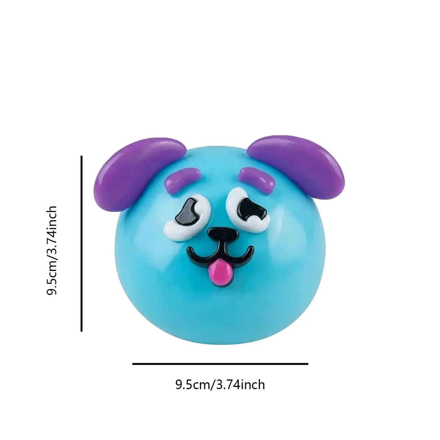 Dog Face Swap Sensory Fidget Toy - Soft, Moldable, Slow-Rising Stress Relief with Interchangeable Faces for Tactile Play