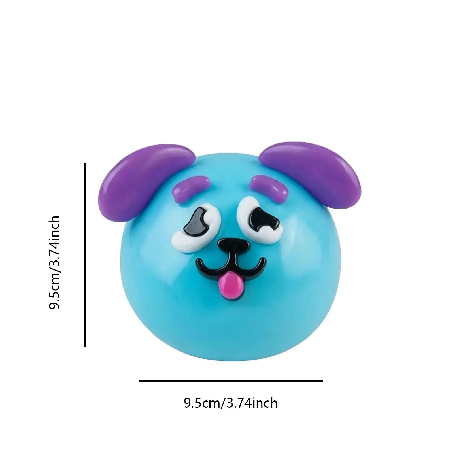 Dog Face Swap Sensory Fidget Toy - Soft, Moldable, Slow-Rising Stress Relief with Interchangeable Faces for Tactile Play