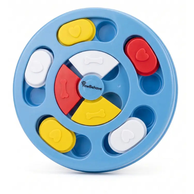 Interactive Dog Puzzle Toy and Slow Feeder Bowl - Level 1 Treat Dispenser for Mental Stimulation, Healthy Digestion, and Engaging Mealtime Activities