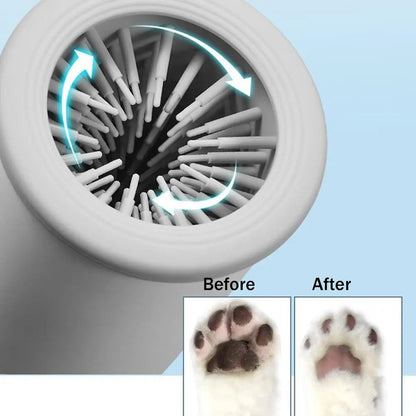 Automatic Portable Dog Paw Washer and Electric Massager for Small to Medium Pets, USB Rechargeable