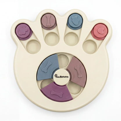 Interactive Dog Puzzle Toy and Slow Feeder Bowl - Level 1 Treat Dispenser for Mental Stimulation, Healthy Digestion, and Engaging Mealtime Activities