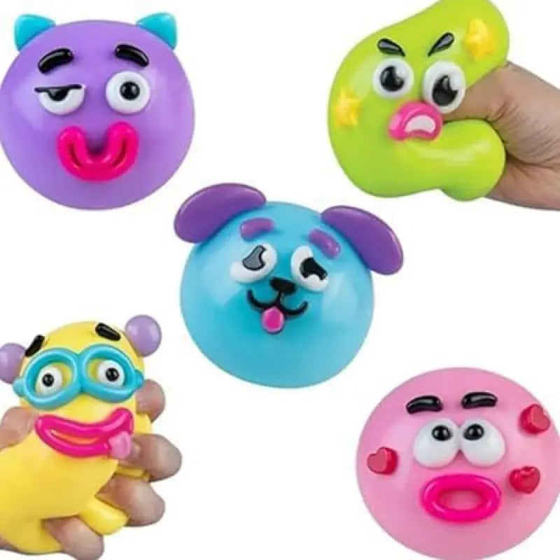 Dog Face Swap Sensory Fidget Toy - Soft, Moldable, Slow-Rising Stress Relief with Interchangeable Faces for Tactile Play
