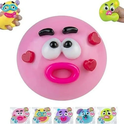 Dog Face Swap Sensory Fidget Toy - Soft, Moldable, Slow-Rising Stress Relief with Interchangeable Faces for Tactile Play