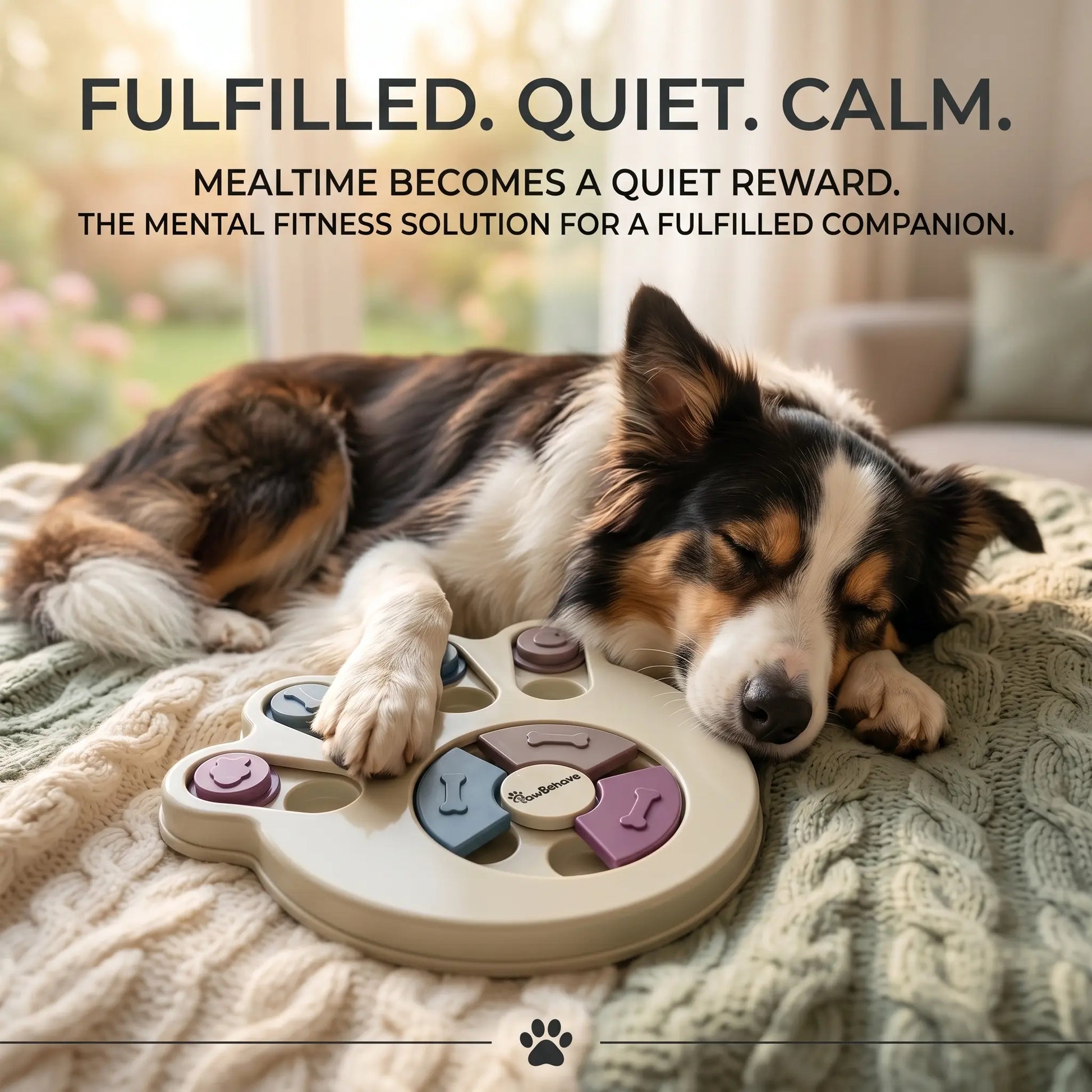 Interactive Dog Puzzle Toy and Slow Feeder Bowl - Level 1 Treat Dispenser for Mental Stimulation, Healthy Digestion, and Engaging Mealtime Activities