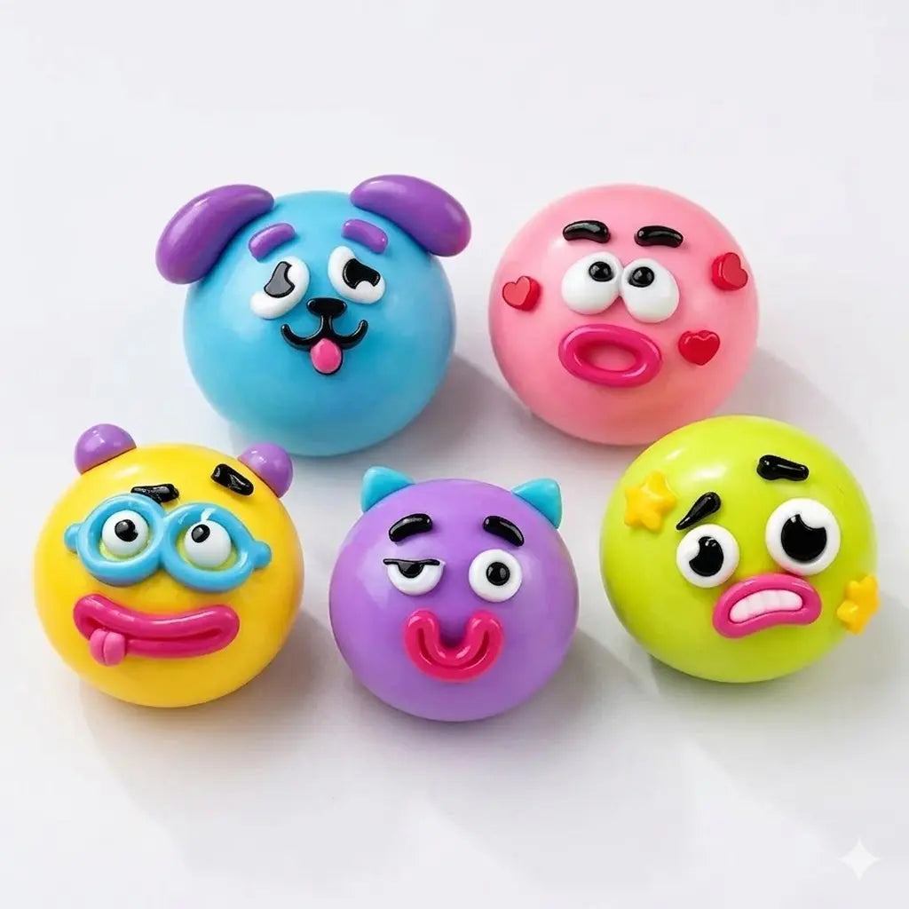 Dog Face Swap Sensory Fidget Toy - Soft, Moldable, Slow-Rising Stress Relief with Interchangeable Faces for Tactile Play
